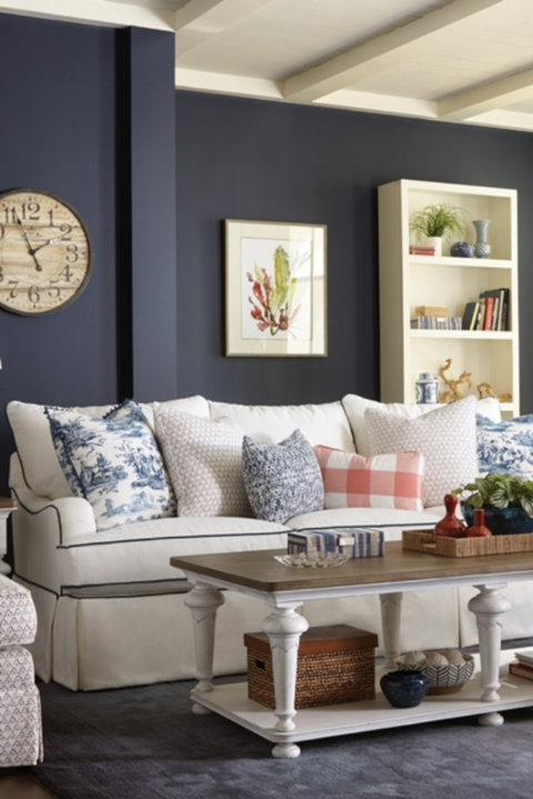 Elegant Skirted Sofa