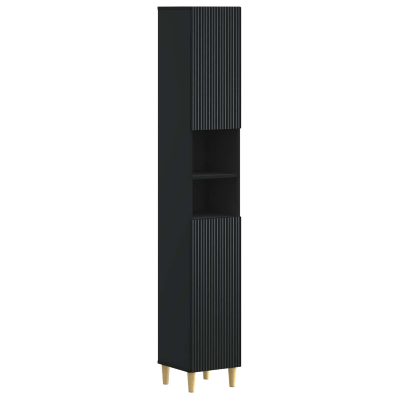 Linen Cabinet, Black