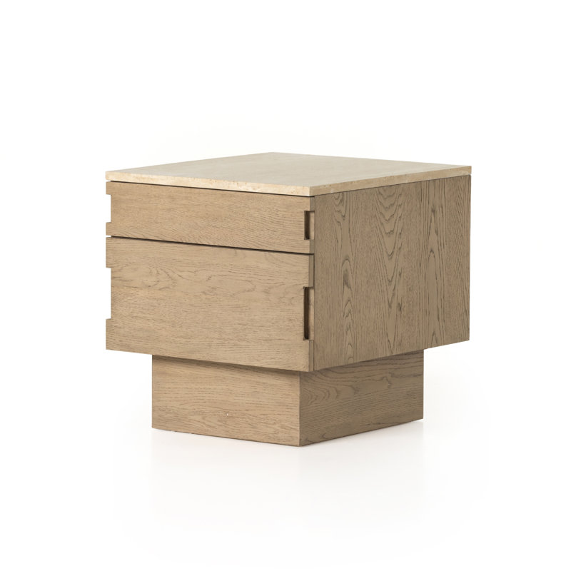Jaylen 2 - Drawer Solid Wood Nightstand