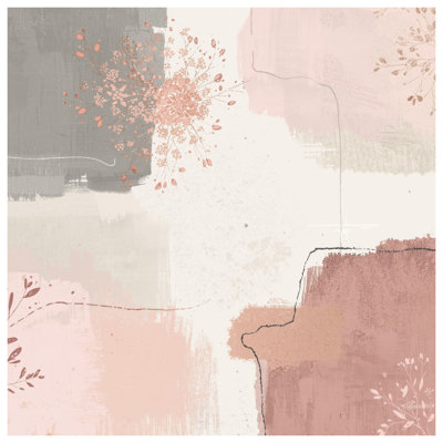Rideaux de douche Floral Abstract Art