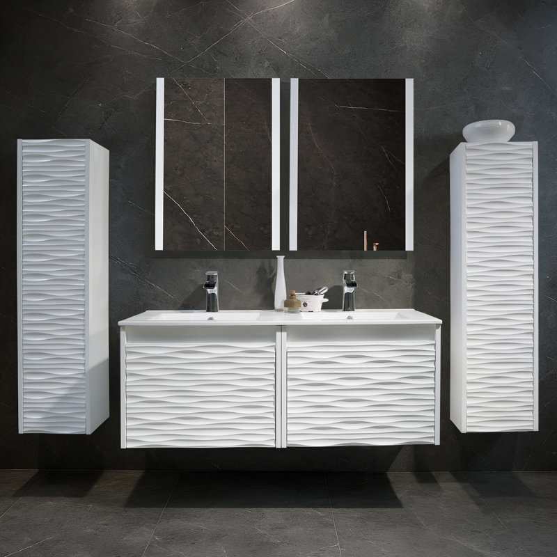 Artesian 48'' Double Bathroom Vanity with Ceramic Top