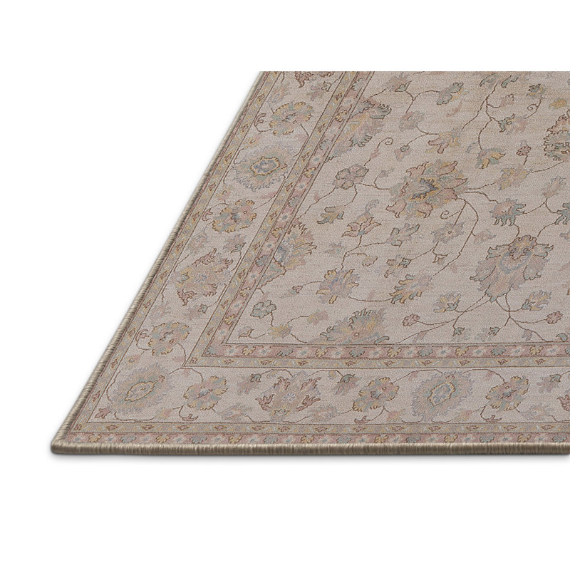 Tapis oriental beige Marchmain, Tapis de couloir 2 pi x 5 pi