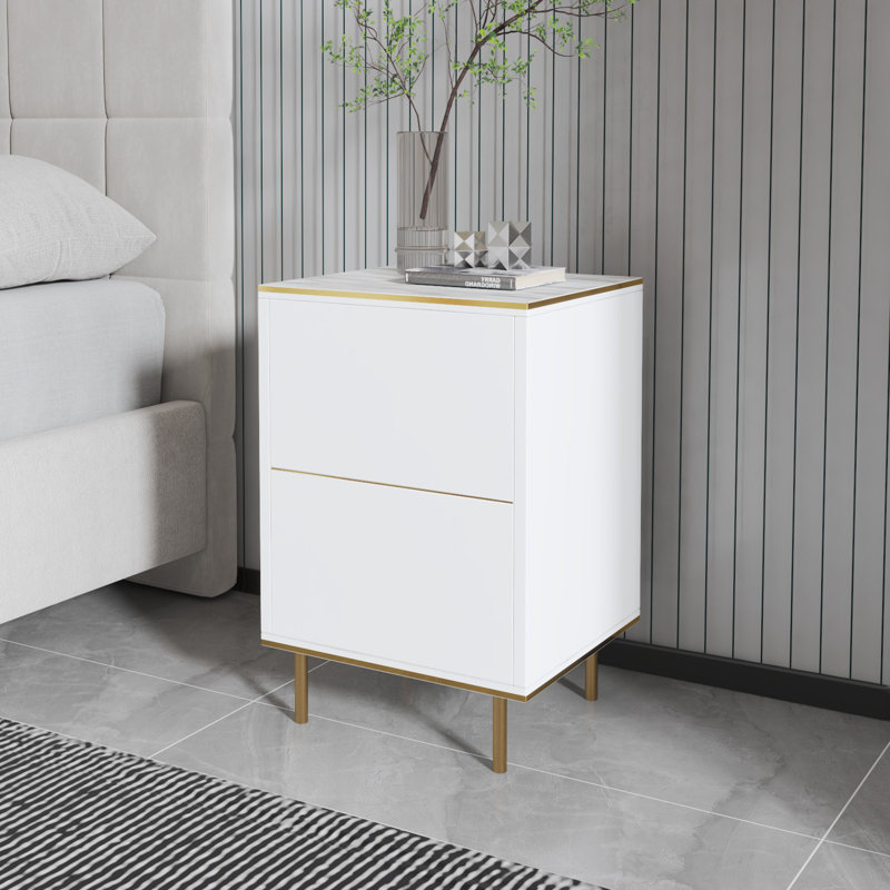 Table de chevet de luxe 24 po avec armoire