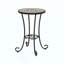 Table d'appoint de patio avec tablette