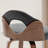 Leona Wooden Faux Leather Stools-343979291-343979289