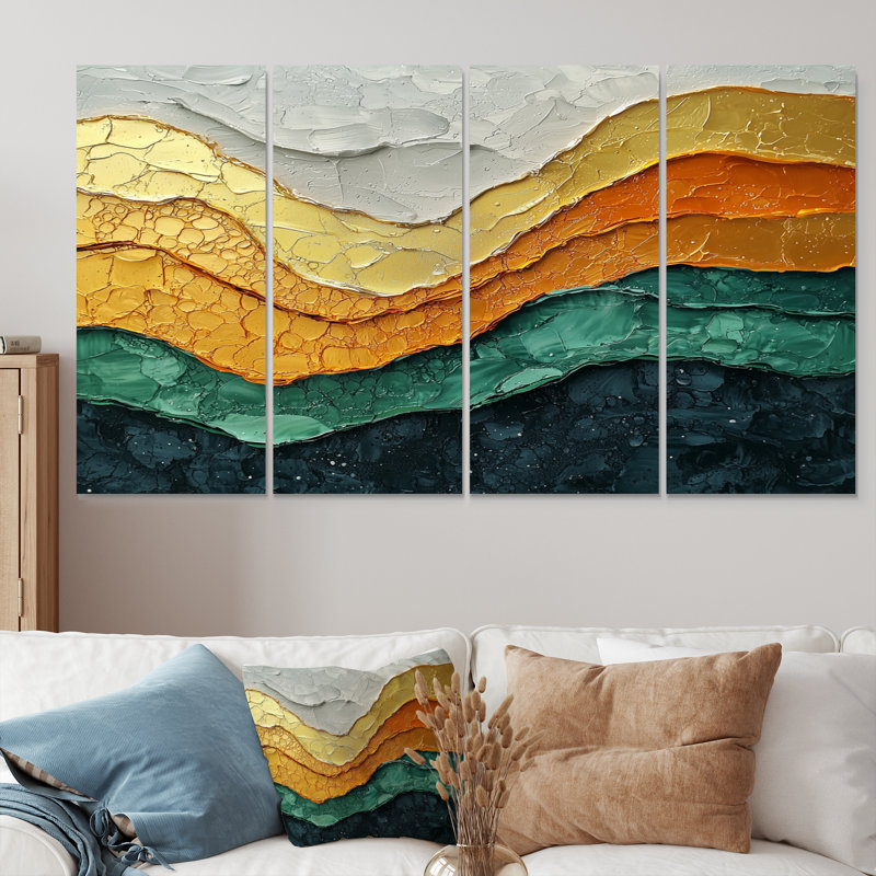 Cotgrave - décoration murale moderne - art mural abstrait, 4, H 28 po x l 48 po