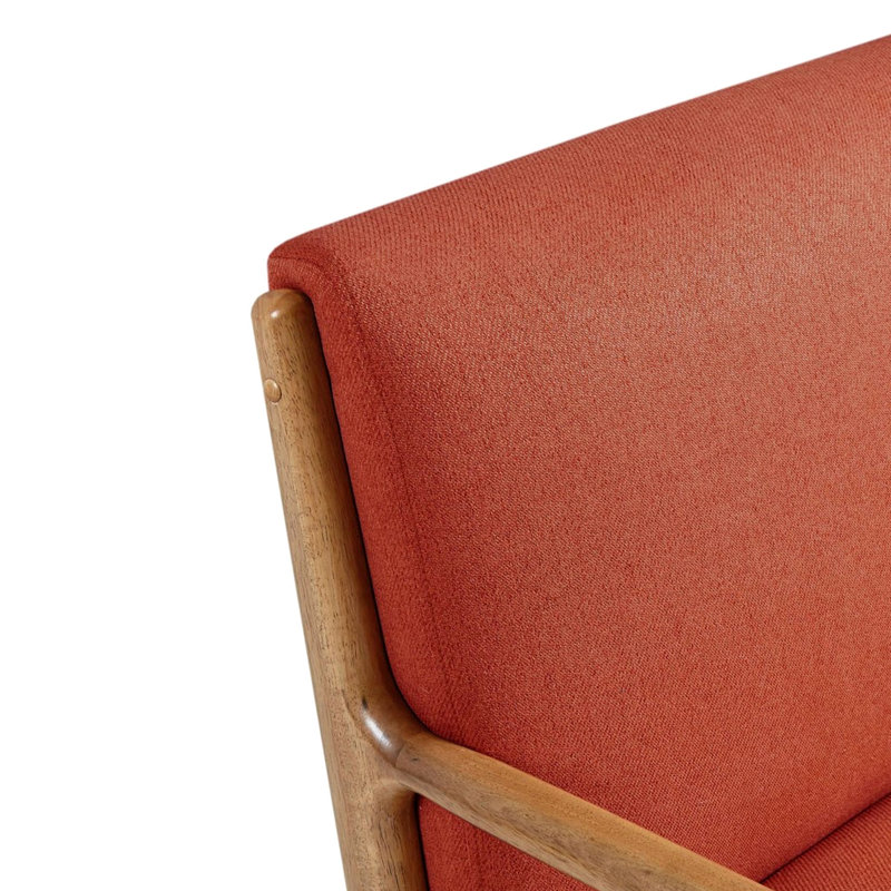 Chaise longue rembourrée en mousse de style Mid-Century avec revêtement texturé