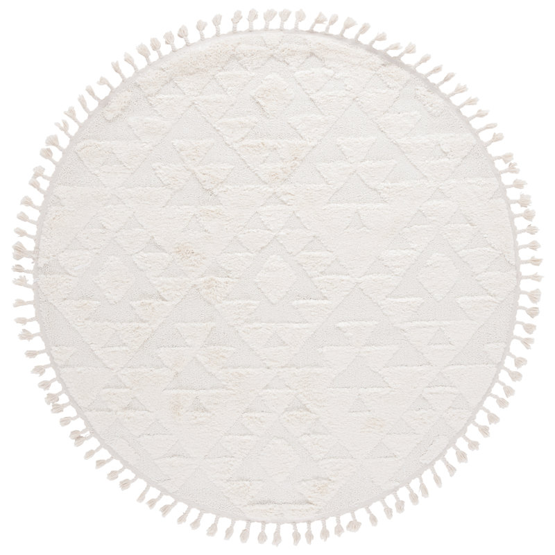 Moroccan Area Rug, Round 201 X 201cm