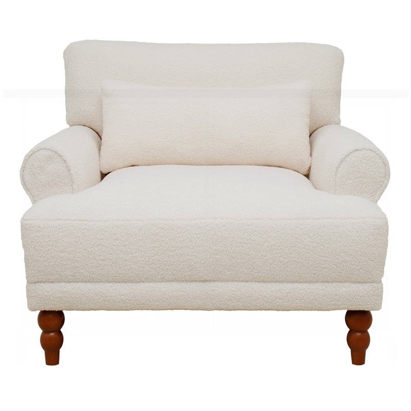 Chaise luxueuse de grande taille, Beige Boucle