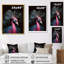 Portrait de paon rose - impression-744660599-744660596
