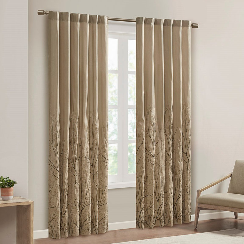 Curtain Panel(Only 1 Pc Panel), Tan