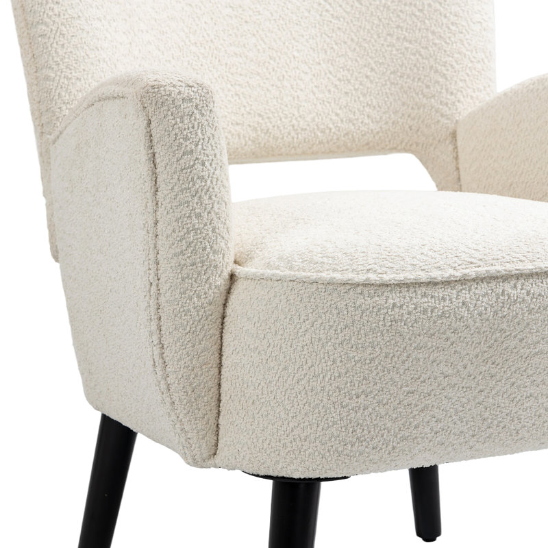 Fauteuil Sonette de 25,2 po de largeur, Tissu beige