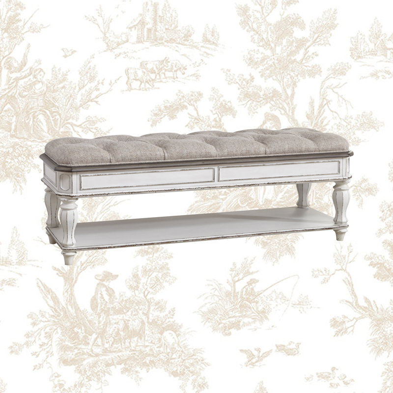 Colchester Chenille Upholstered Storage Bench