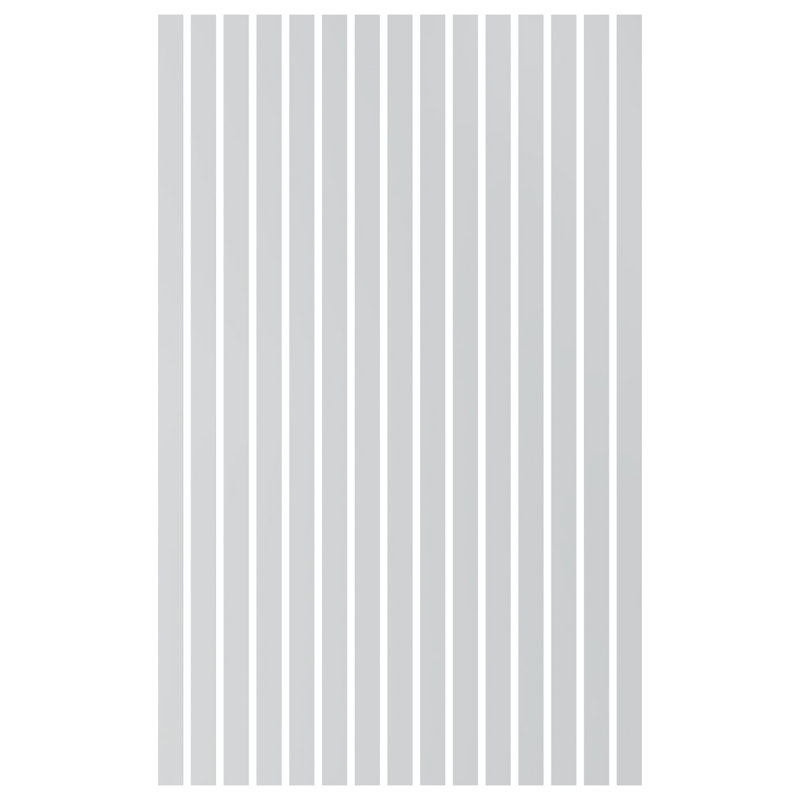Adjustable Acrylic Slat Wall Panel Kit, 94" H x 45" W, White