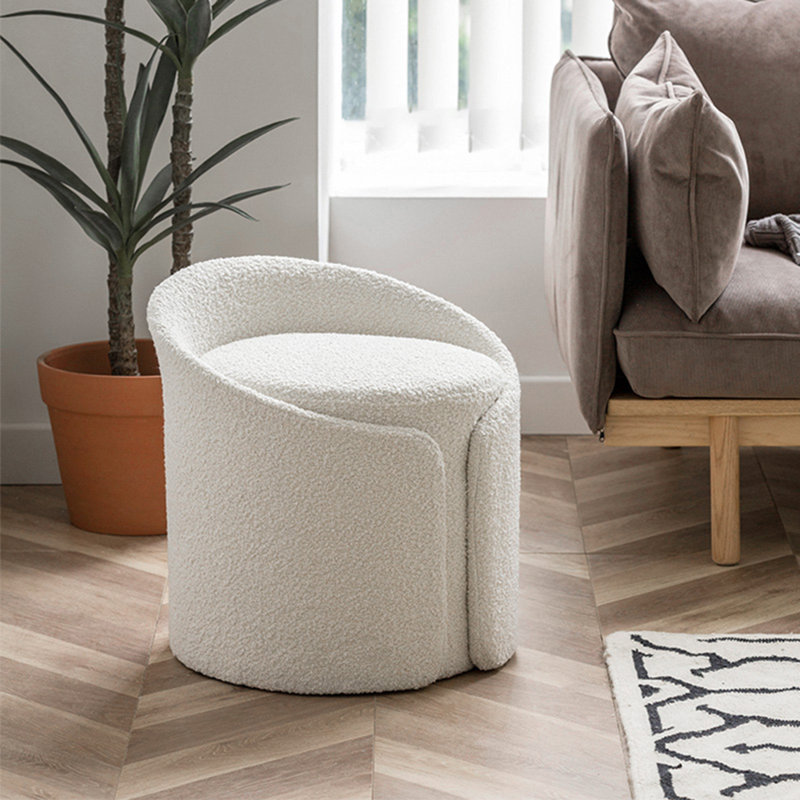 Solid + Manufactured Wood Accent Stool