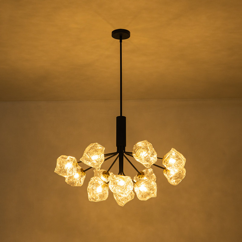Lustre spoutnik en verre Narges