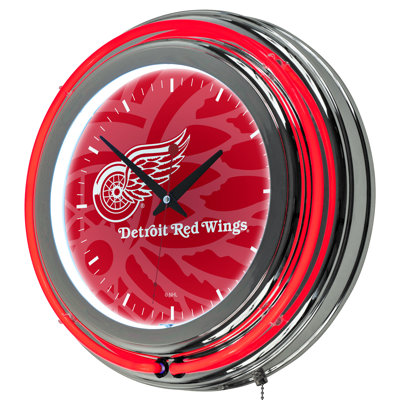 NHL Glass Wall Clock