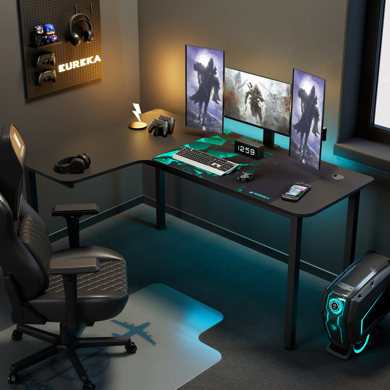 Functional  Modern L-Shaped Office Desk, Left Hand Facing