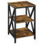 Metal Frame End Table with Shelves-1487004586