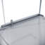 Cabine de douche à charnière carrée l 36 po x P 36 po x H 72 po avec demi-cadre en verre trempé transparent 1/4 po