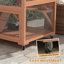 Enceinte d'extérieur pour chat, cage pour chat avec roues et hamac Catio, cage pour chat