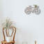 Sianney Farmhouse Wooden Cycle Key Wall Hanger - Brown With 3 Hooks