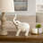 Minimalist Resin Elephant Figurine Object for Home Decor - Decorative Sculptural Statue Accent for Table, and Living Room Decorations-1098426758-1098426754