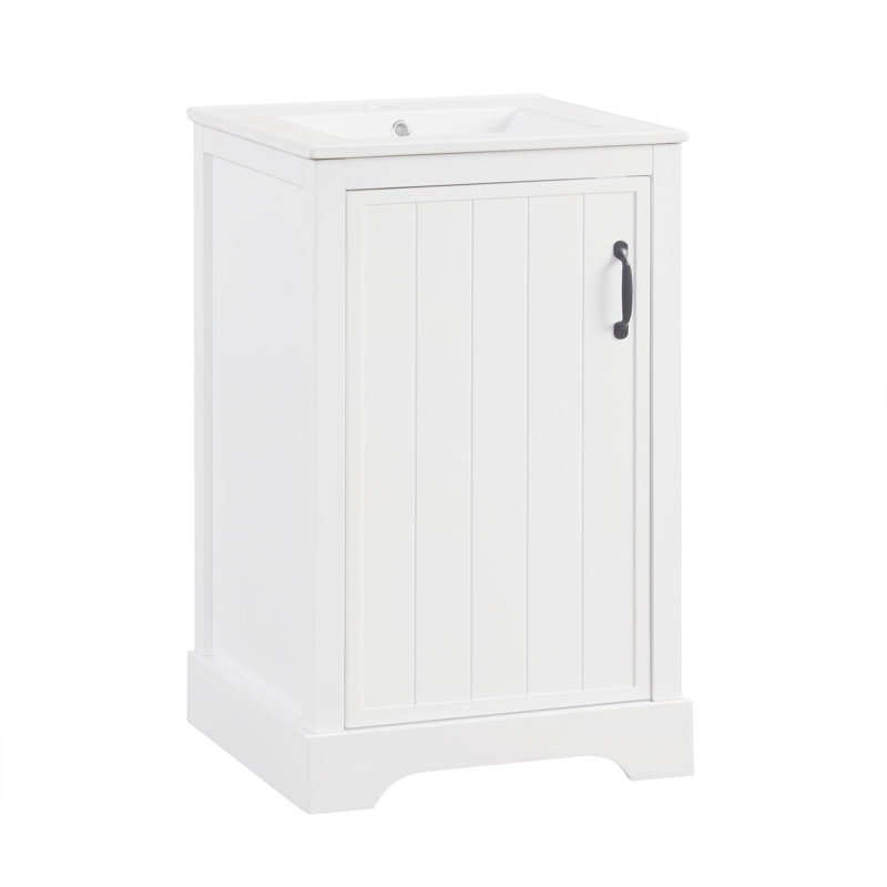 Armoires de salle de bain avec lavabo, Blanc