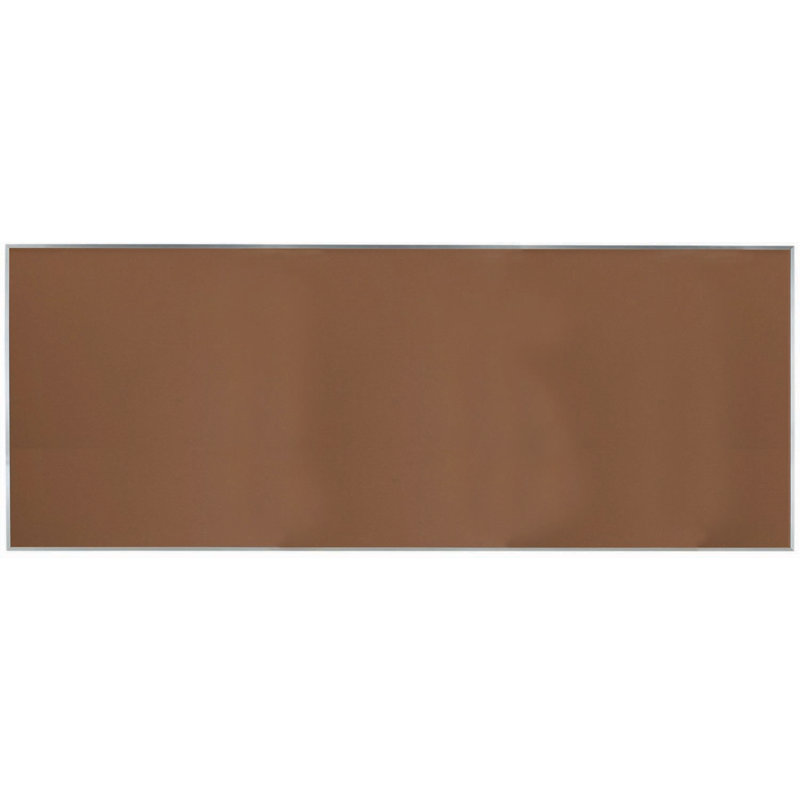Wall Cork Bulletin Board, 48" H x 120" W, Hot Salsa