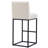 Upholstered Linen Counter Stool with Iron Frame-1009049371-1009049374