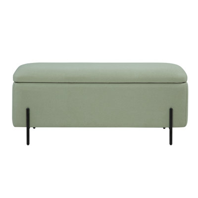 MacLaren Upholstered Storage Bench Cream -  Latitude Run®, DB9B450FCBCA450E83381BA9D8606EB4