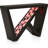 Modern Decorative LED Console Table With W-Shaped Legs And Remote Control, USB-Powered Light Strip, Engineered Wood Top, And Anti-Tip Kit For Living Room, Hallway, Or Entryway