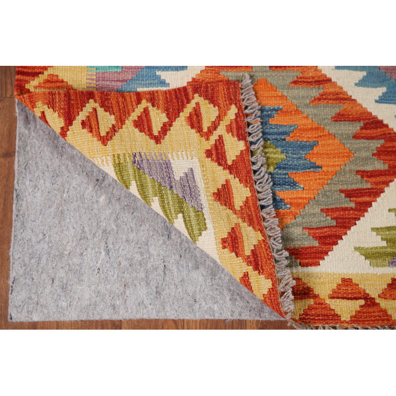 Multolor Kilim Reversible Wool Area Rug 7x10