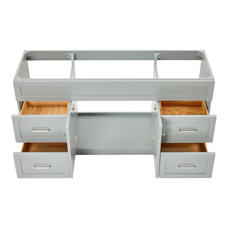 Base de meuble-lavabo simple Paulla, Gris