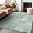 Machine Washable Indoor/Outdoor Christain ACN1256 Seafoam Rug-109531798