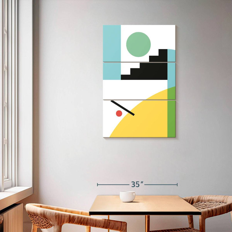 Avery Geometric Composition I, 57" H x 36" W
