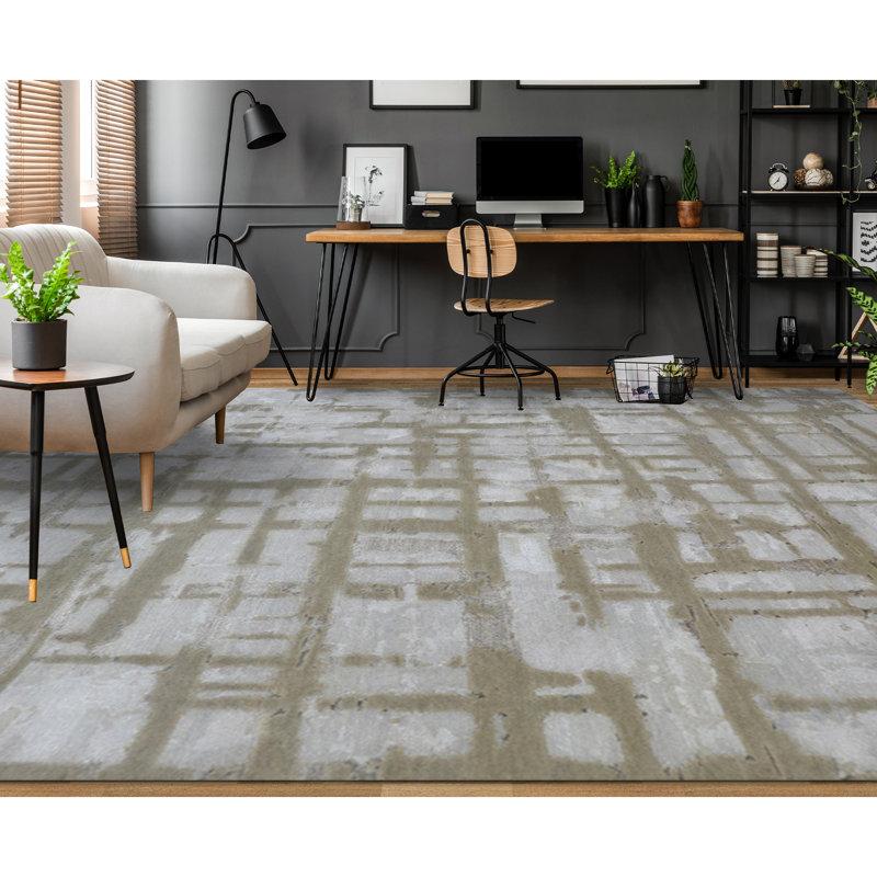 Abstract Area Rug, Rectangle 10' x 14'