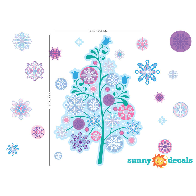 Décalcomanie murale en tissu d’inspiration congelée