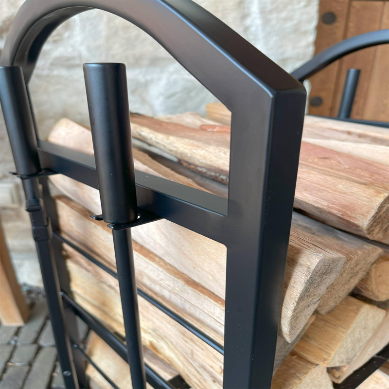 Avaiyah 45cm W Metal Log Rack
