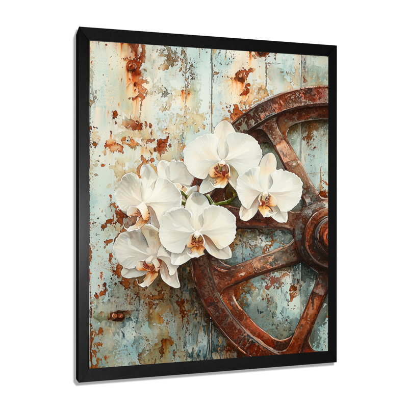 Kynston - impressions sur toile florales, Impression d'un seul cadre photo, Noir, noir, noir, noir, H 20 po x l 12 po