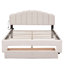 Lit plateforme en molleton avec tiroir et sommeil confortable
