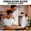 Lampe Himalayan Glow Selenite Crystal 20cm, cristaux courbés à la main et pierres de soin, avec base en bois