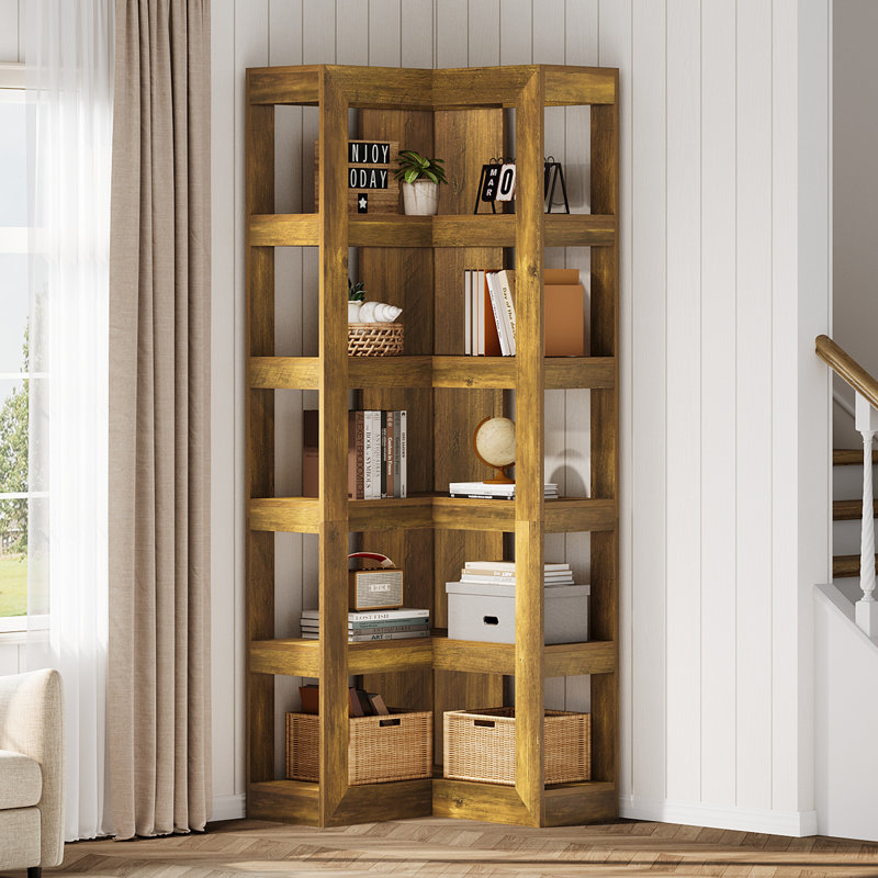 Bibliothèque de coin 71 "avec rangement