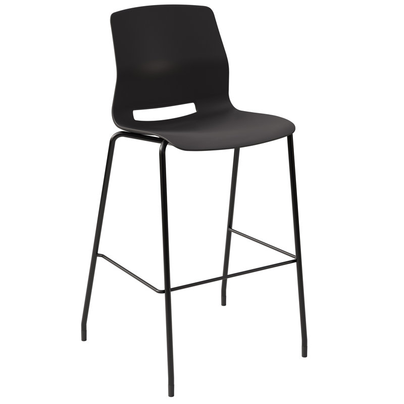 Tabouret Imme, Tabouret de bar (siège d’une hauteur de 30 po), Noir, noir, noir, noir