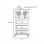 Armoire d'appoint polyvalente de style rustique américain-107823685