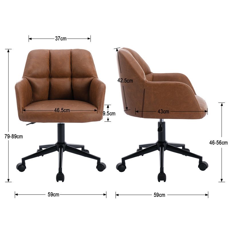 Airionna Office Chair, Brown