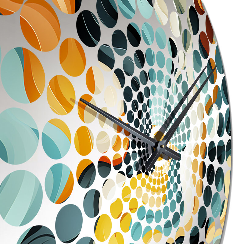 Horloge murale abstraite Celestial Harmony Cosmic Flow, Grand