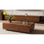Sitting Room Storage Table, Extending Rectangle Design 120-208cm Walnut Finish Fast Dispatch From UK Warehouse – Dispatched Within 2 Days
