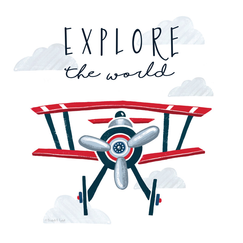 Explorez le monde par Elizabeth Tyndall, H 12 po x l 12 po