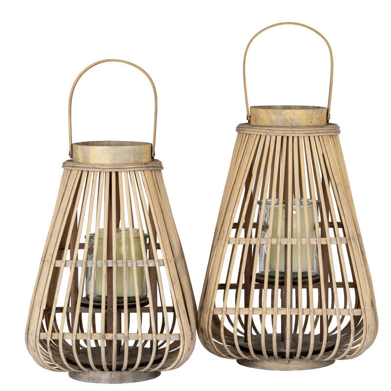 Andrian Wicker Candle Accessories, 40cm H x 29cm W x 29cm D